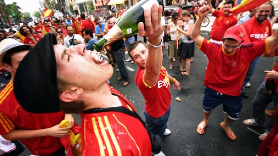 Spain World Cup Winners 2010. cross fifa world cup south